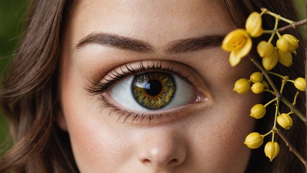 Le charme fascinant des yeux hazel : beauté et allure